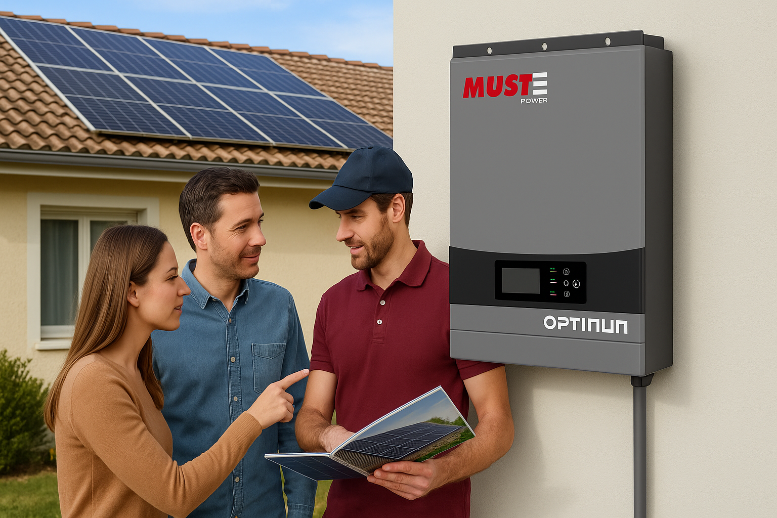 Hybrid solar inverter