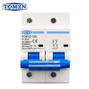 Tomzn 2P DC MCB Circuit Breaker 125A